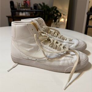White Nike High-Top Sneakers